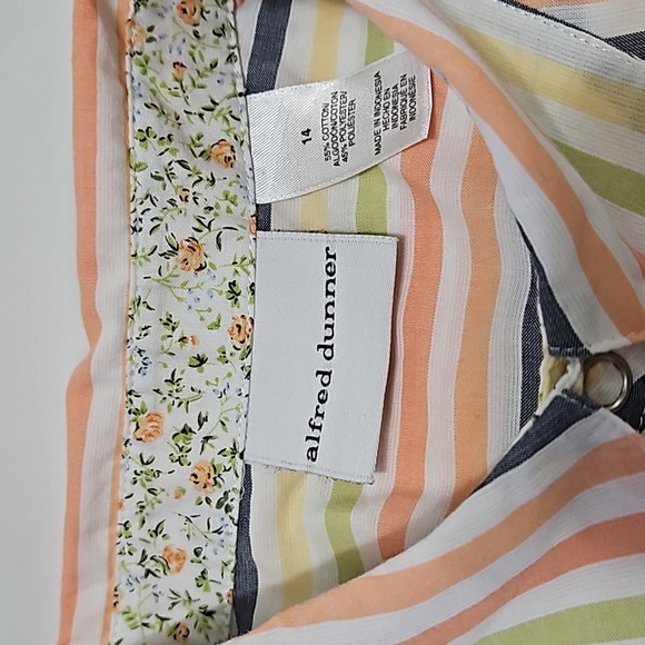 Alfred Dunner Women's Size 14 Snap Up 3/4 Sleeves With Embroidery Blouse #W-587 - Picture 3 of 12